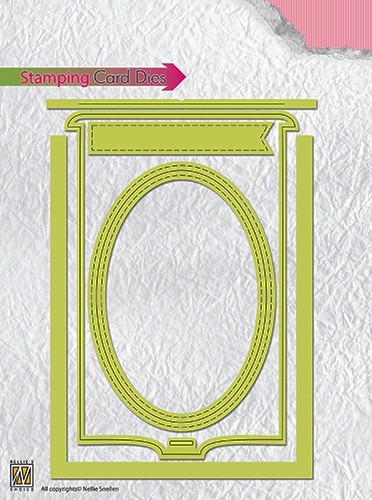 Stamping card dies "oval"