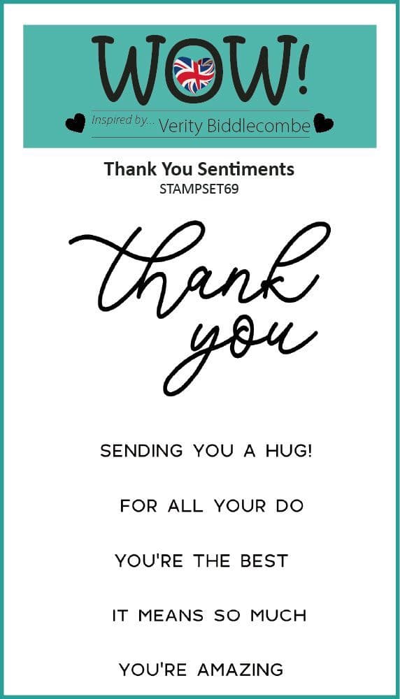 Clear Stamps - Thank You Sentiments