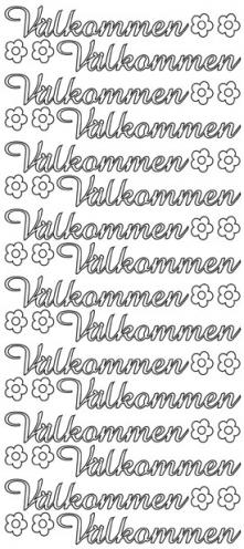 Peel Off Stickers - "Välkommen"
