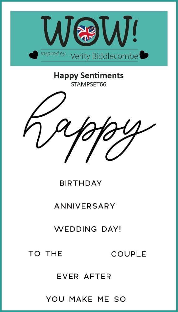 Clear Stamps - Happy Sentiments