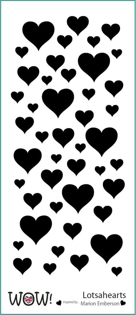 WOW! Stencil - Lotsahearts