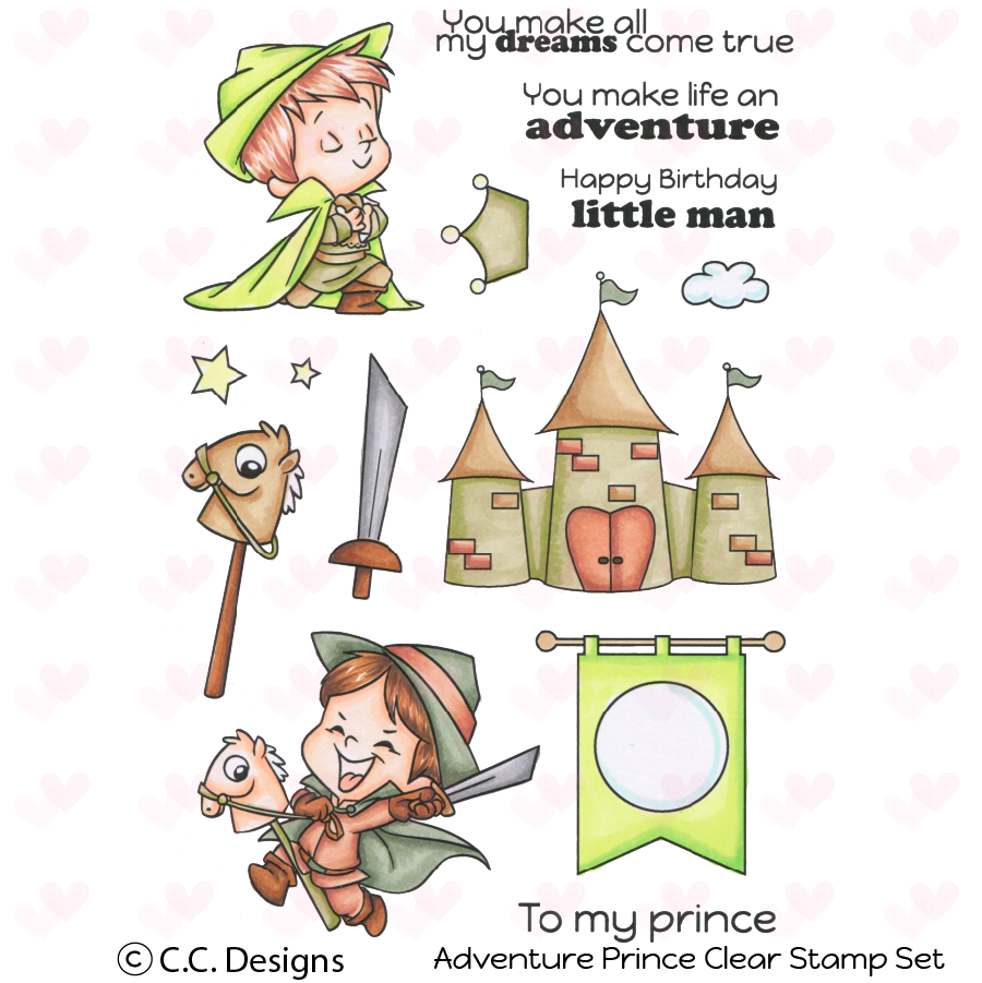 Adventure Prince Clear Stamp Set