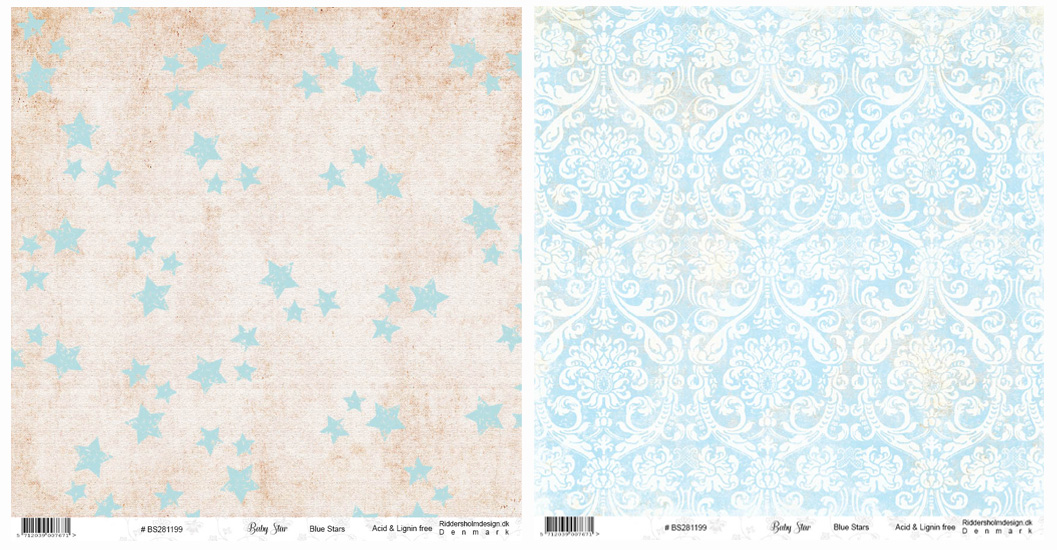 12x12 Ridderholm Design - Baby Star , Blue Star