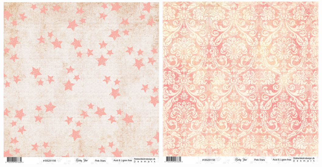 12x12 Ridderholm Design - Baby Star , Pink Star