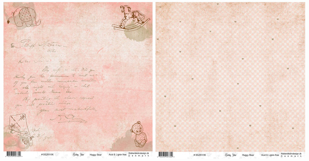 12x12 Ridderholm Design - Baby Star , Huggy Bear
