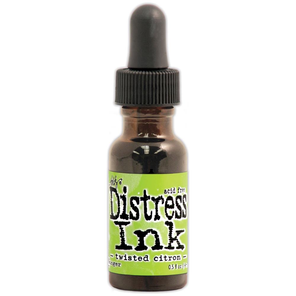 Tim Holtz Distress Ink Re-Inker 0.5oz - Twisted Citron