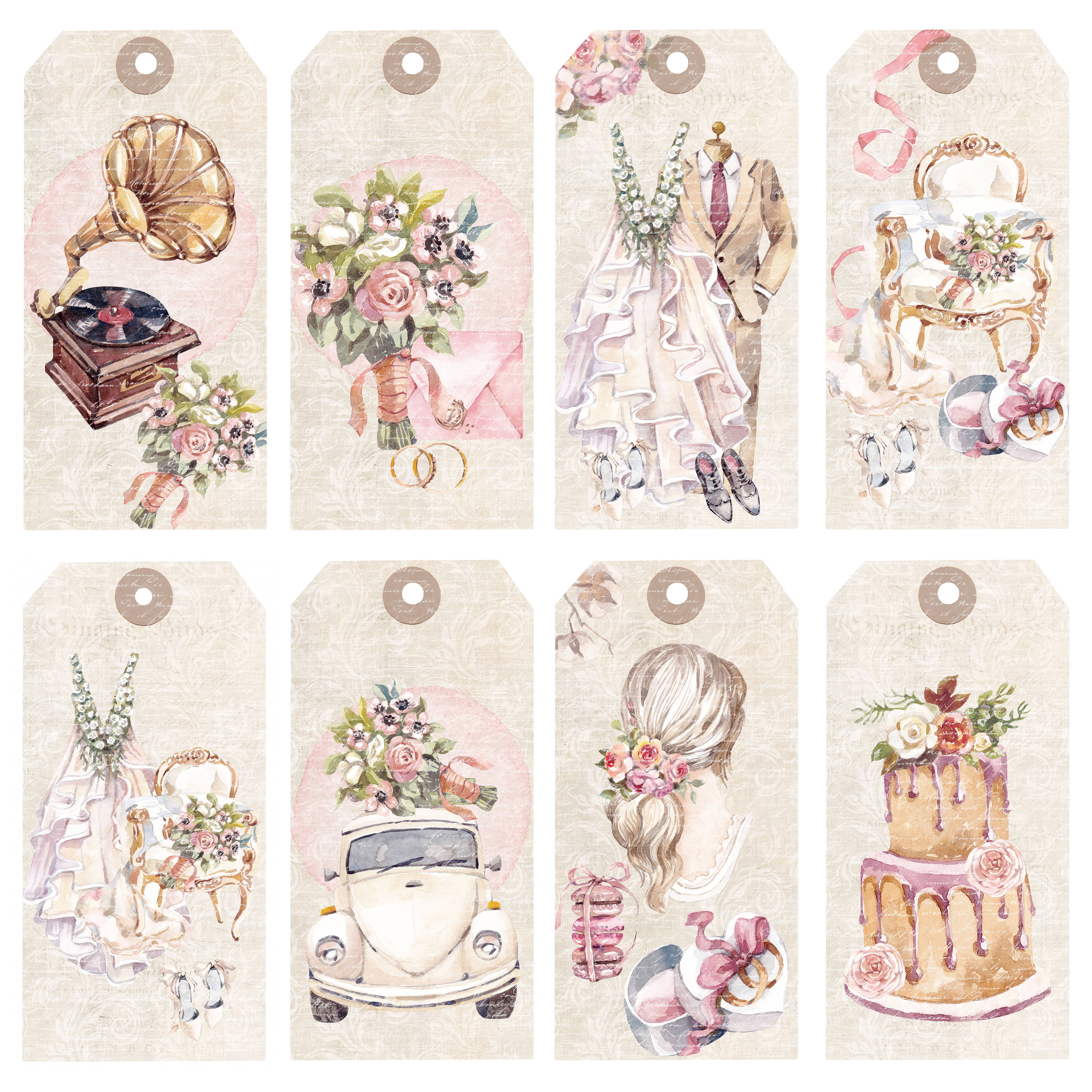 Papper Reprint - Mr & Mrs - Tags - 2