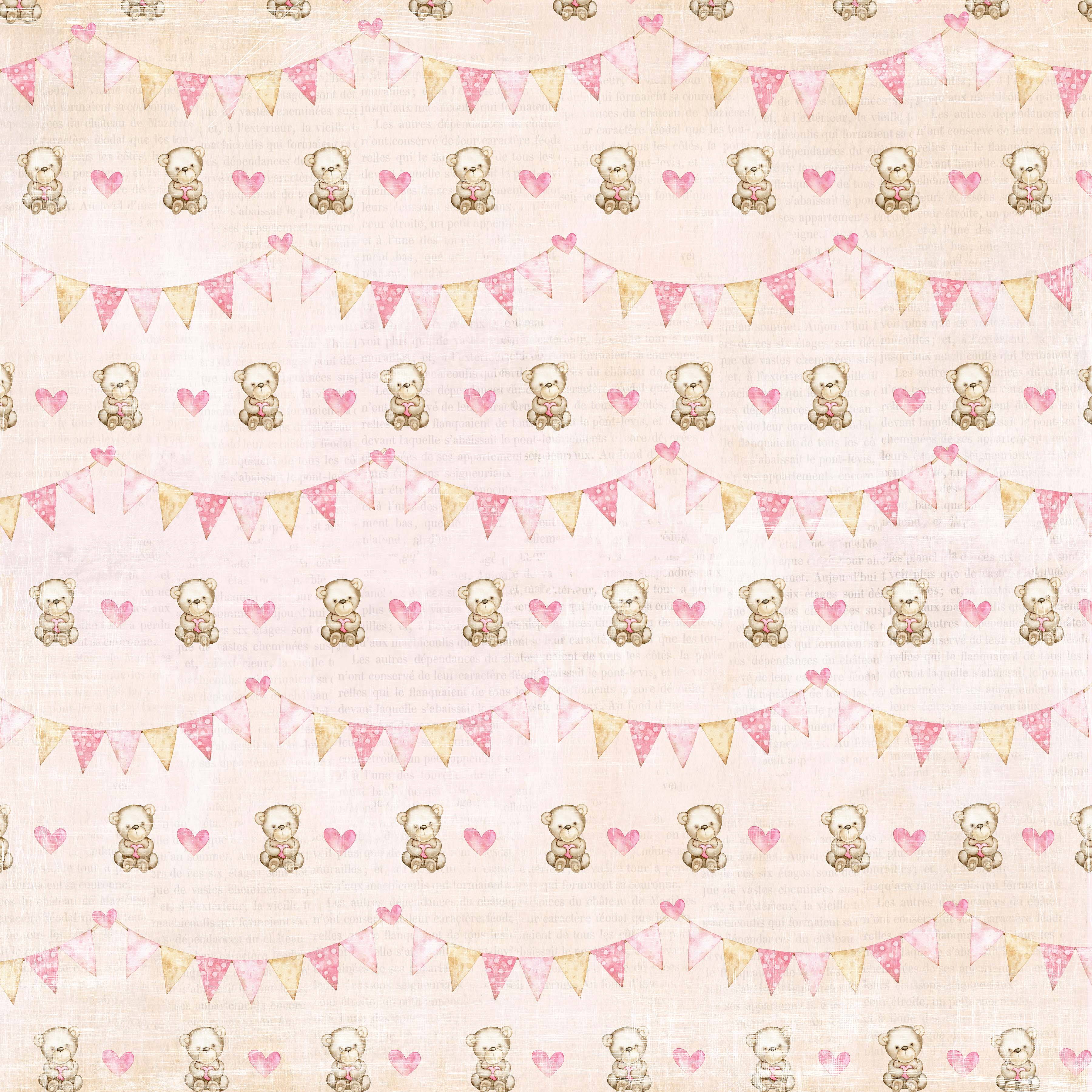 Papper Reprint - Teddy Girl - Balloons - 2