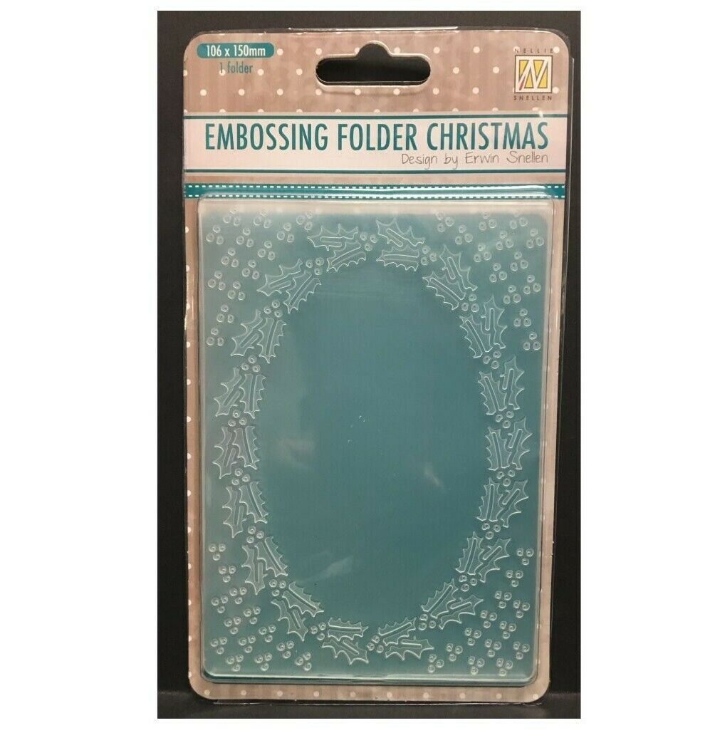 Embossing Christmas Oval 1