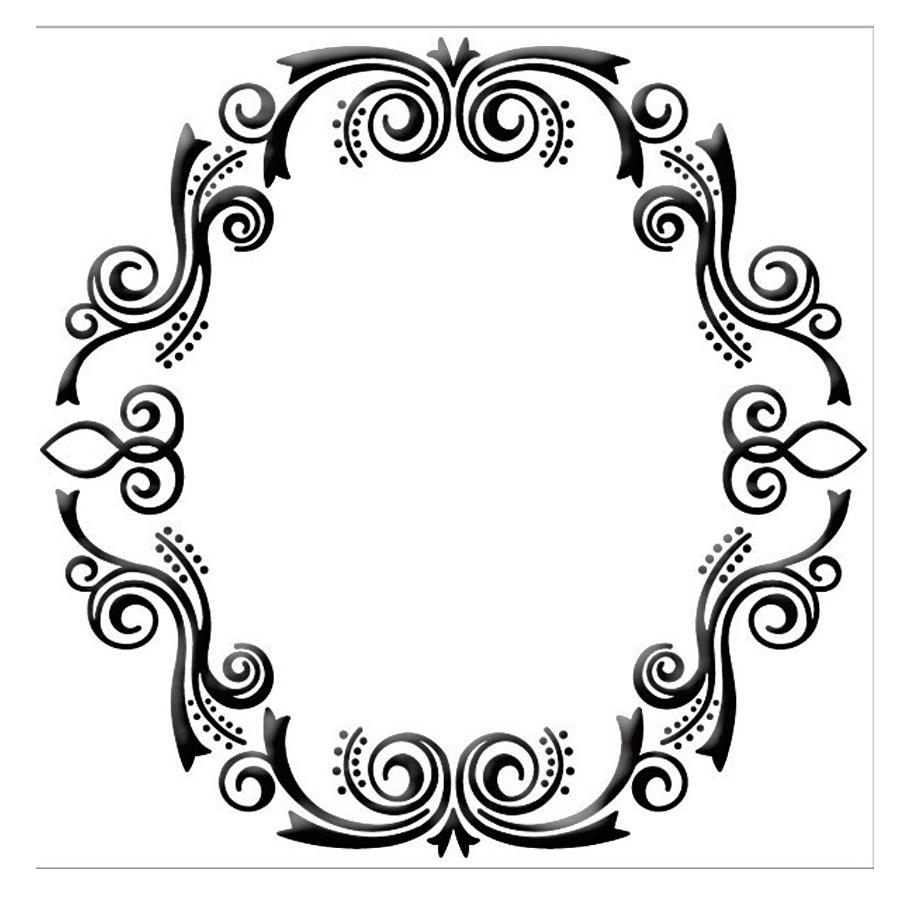 Embossing Oval Frame 2