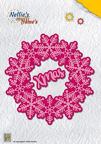 Multi Frame Dies Christmas wreath: Xmas 