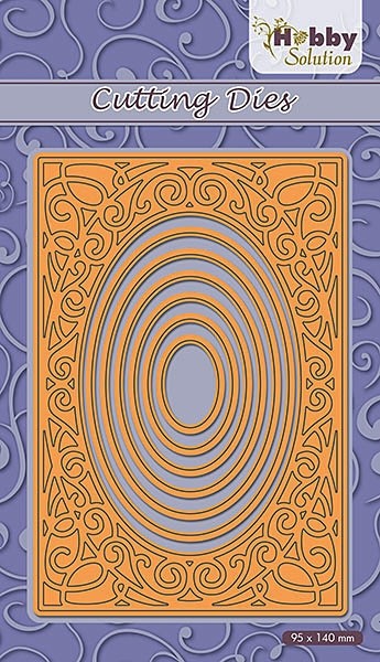 Dies oval swirl frame 