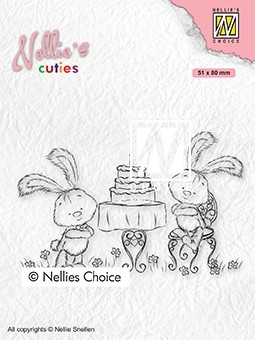 Nellie's Cuties "Javi birthday party" clear stamps