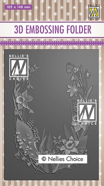 3D Embossing folder "Flower frame"