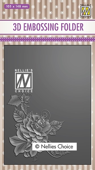 3D Embossing folder "Rose corner-2"