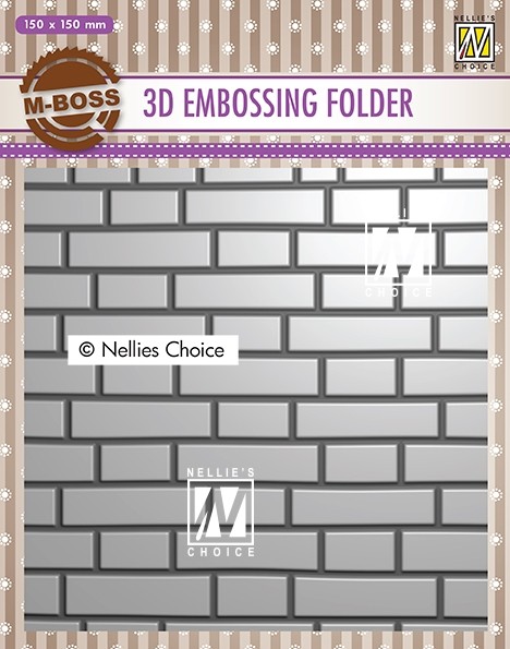 3D Embossing folder "brick wall"