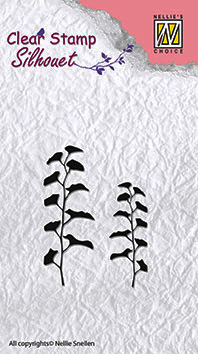 Clear stamps flower silhouettes "flower-13"