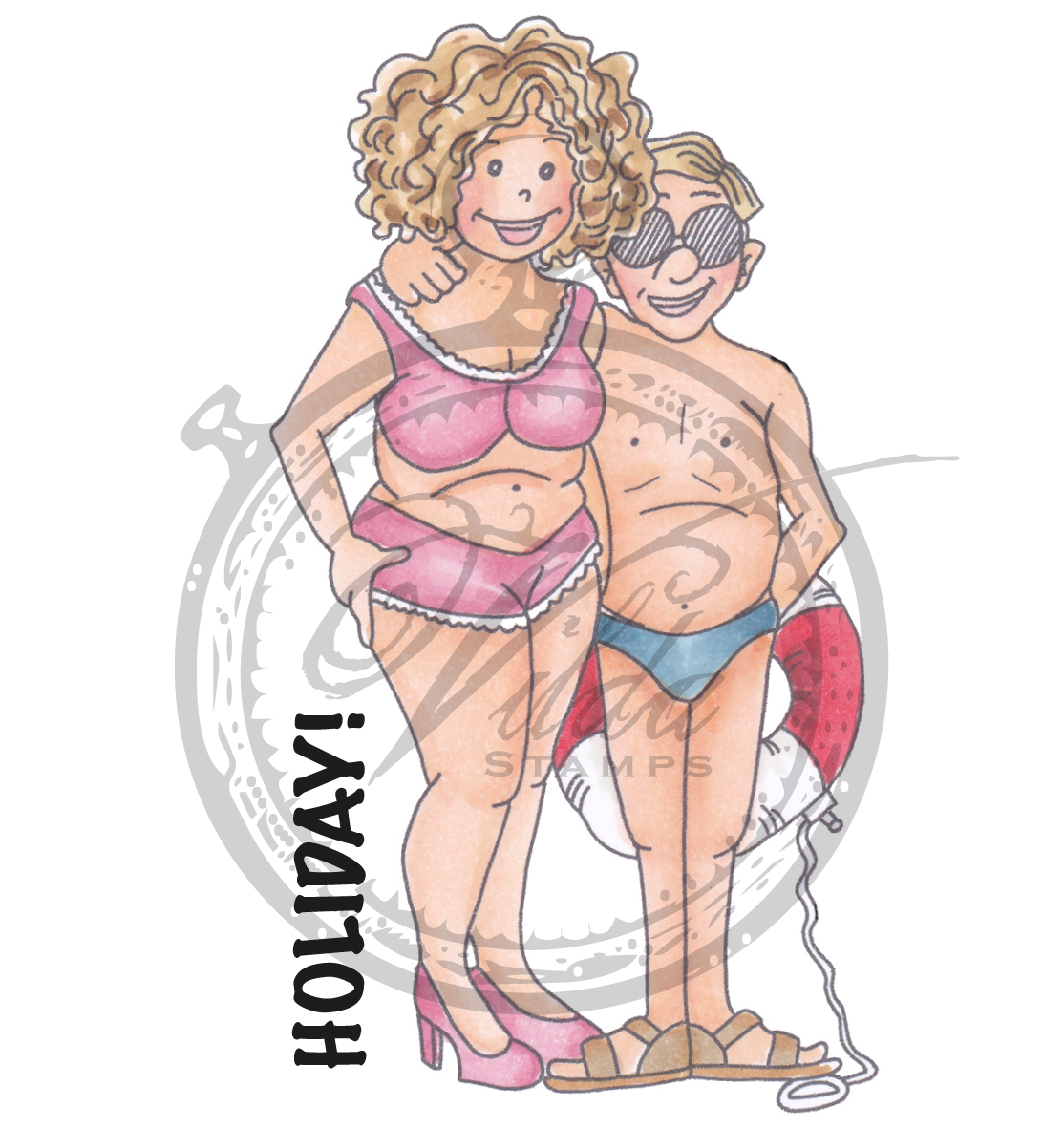 Beach greasers, "Holiday!"