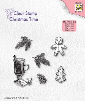 Clear stamps Christmas time "Christmas decorations"
