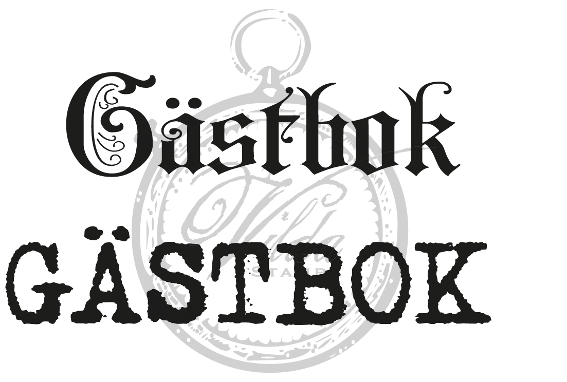 "Gästbok" (2 st)
