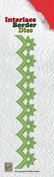 Interlace Border Die "Christmas flowers"