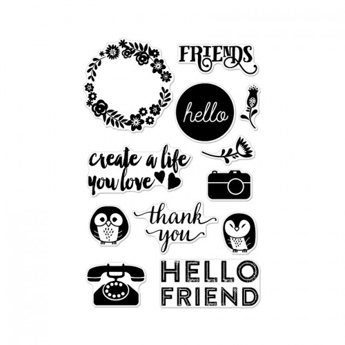 Clear Stamps Friends by Lia