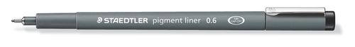 Fineliner pigment liner 0.6 mm black
