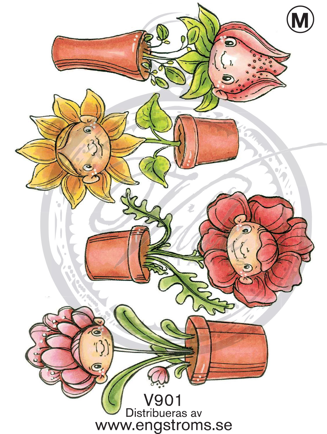 Blommor m ansikten mini
