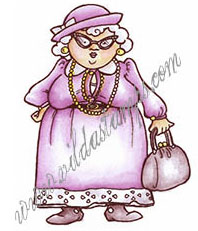 Old woman with authority