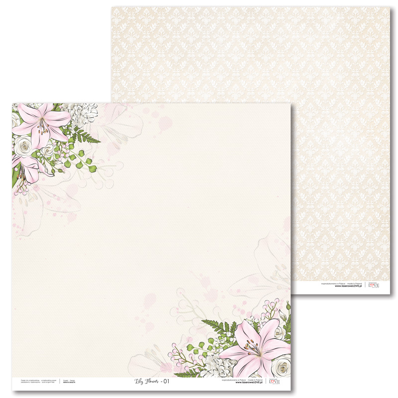 12x12 Lily Flower 01