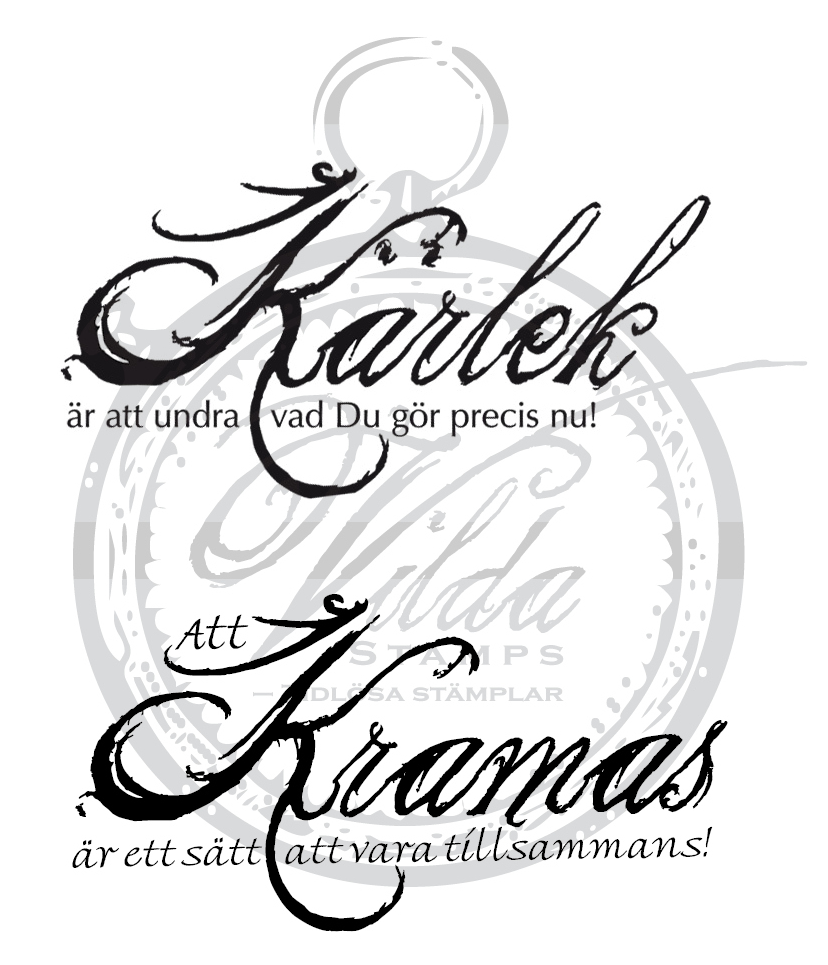 "Kärlek är att undra...", "Att kramas är ett sätt..."