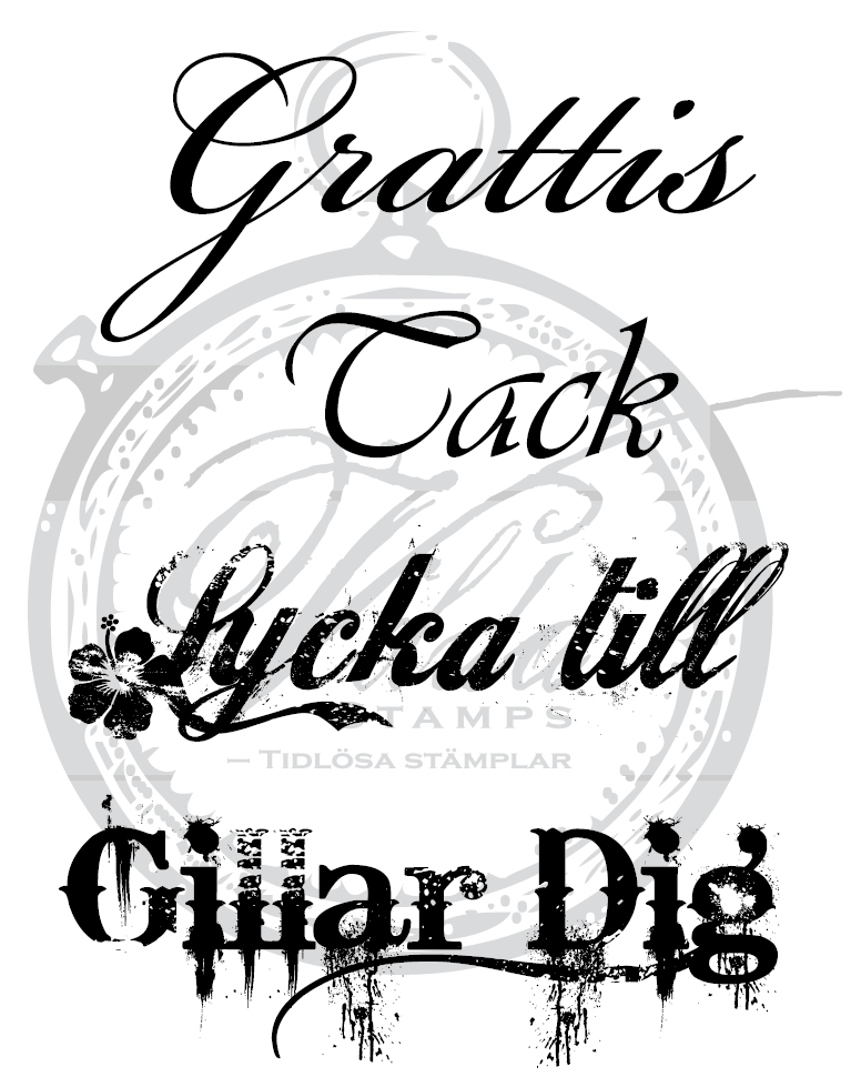 "Grattis", "Tack", "Lycka till", "Gillar dig"