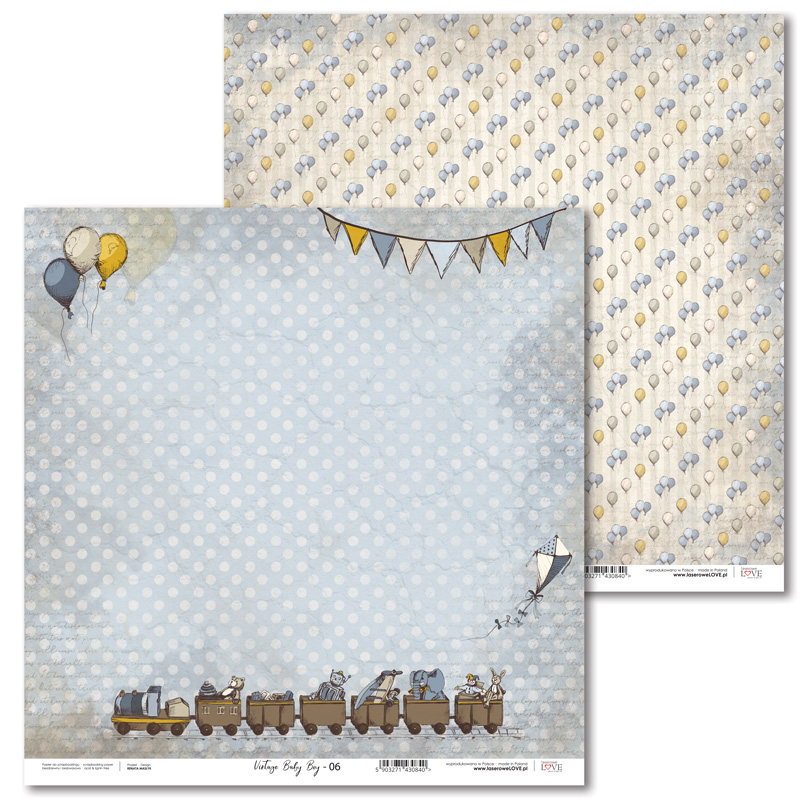 12x12 Vintage Baby Boy 06