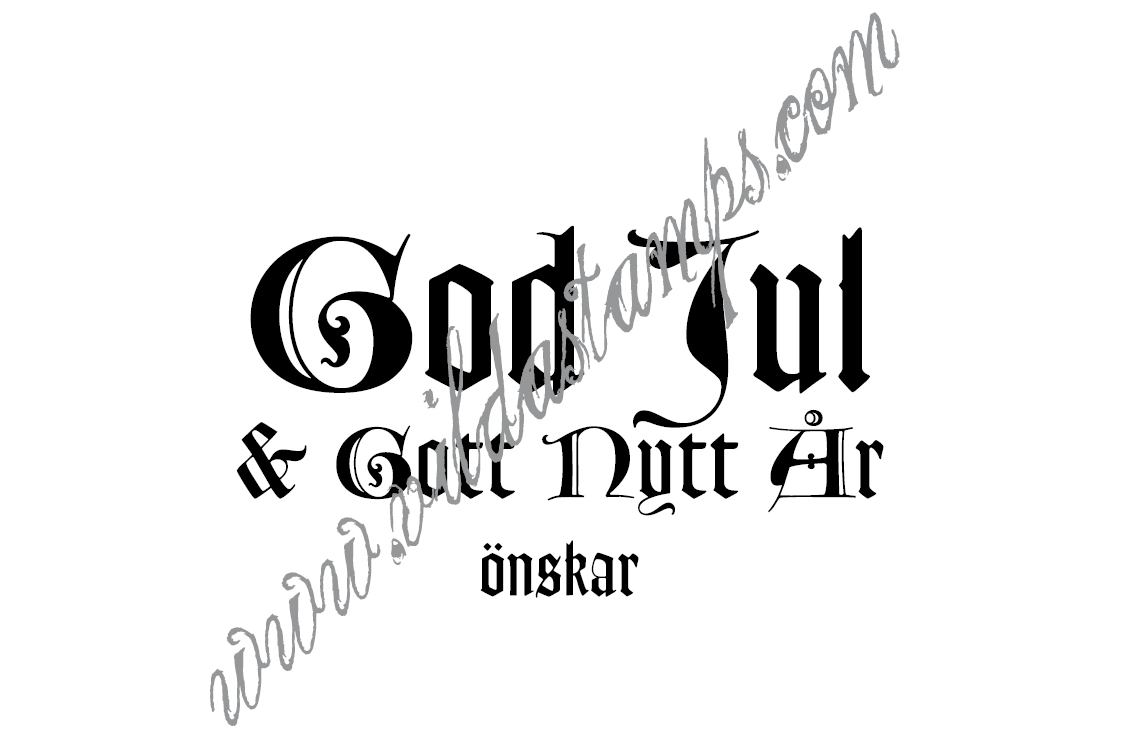 "God Jul & Gott nytt år önskar"