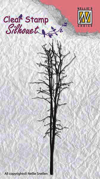 SIL009 Silhouette Clear Stamps "tree-3" (3,3x9,5cm)
