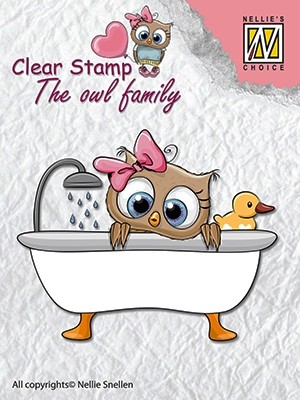 Clear stamps The Owl Family "heart-balloon" 