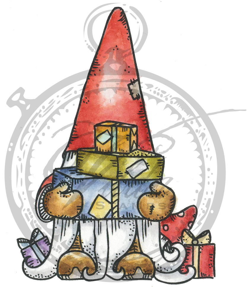 Gnome with gifts
