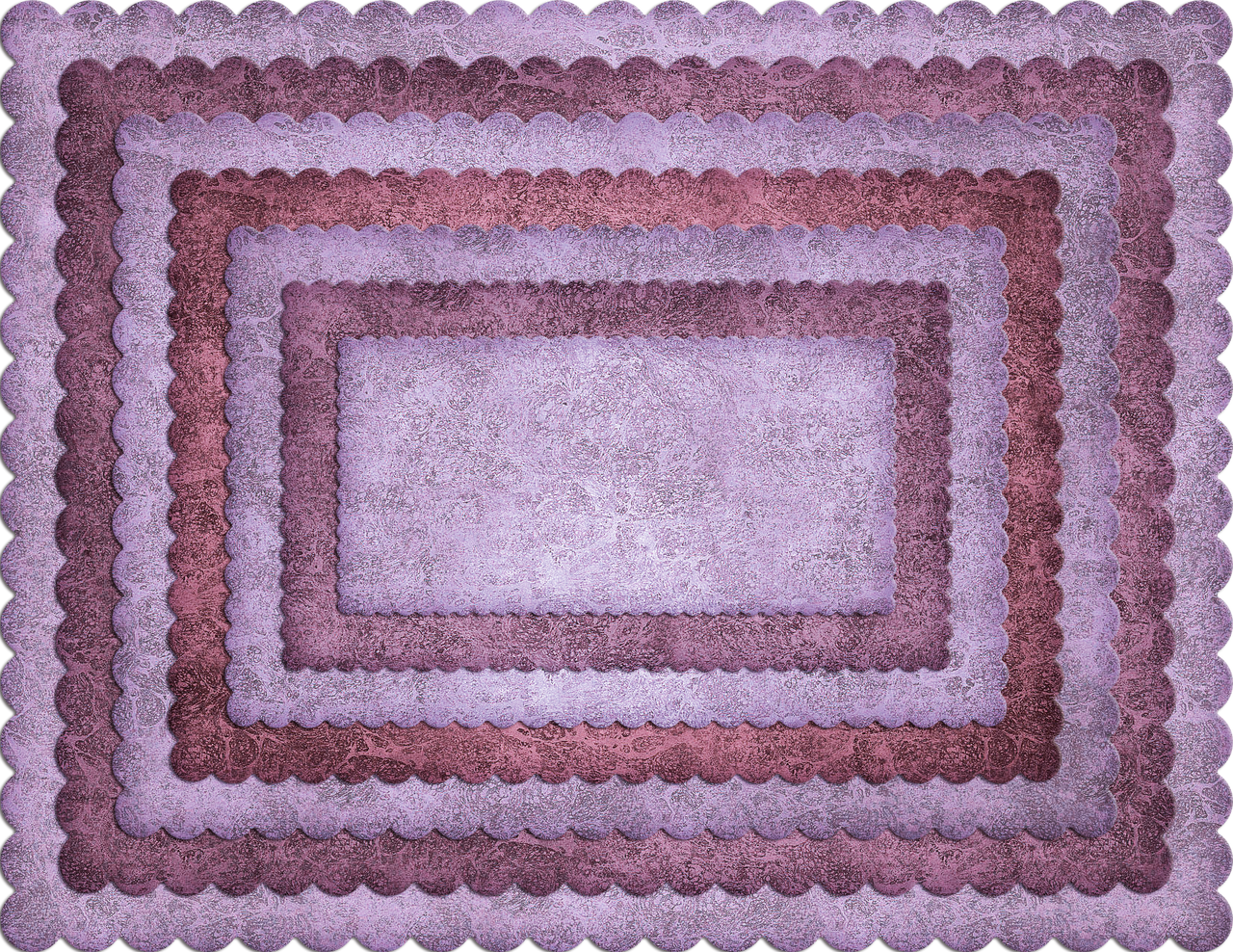 A2 Frames Rectangular Scalloped (Set of 7)