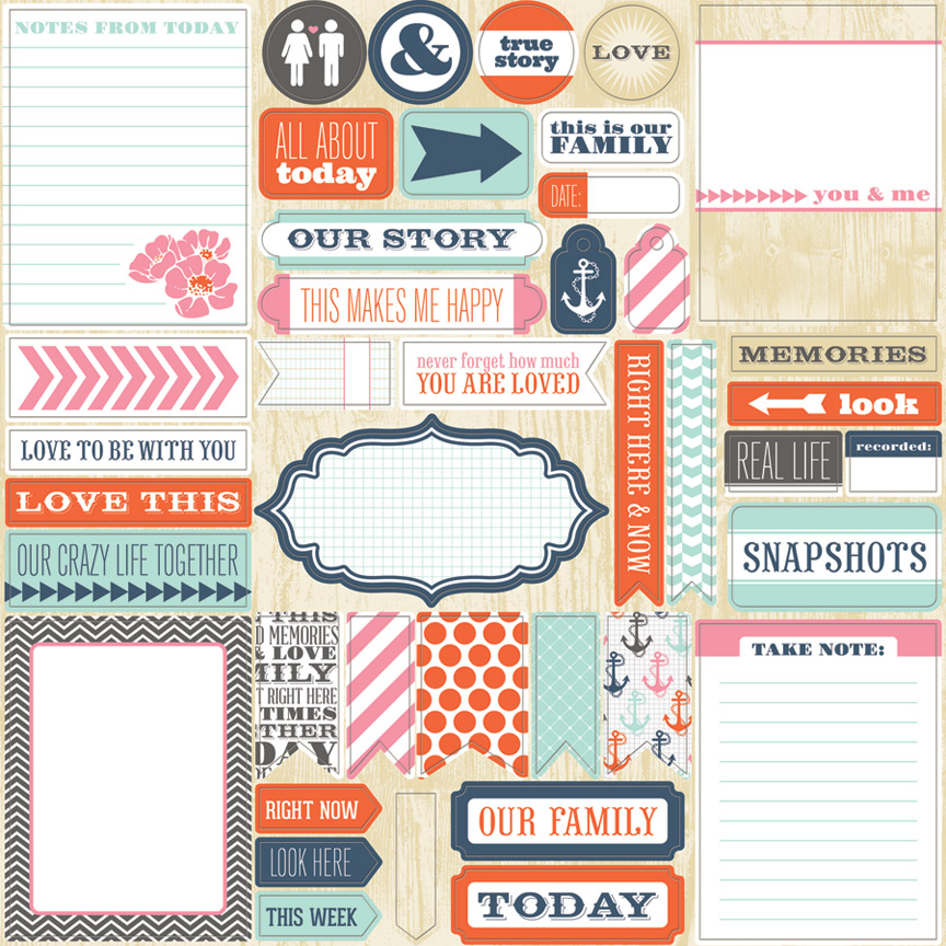 12x12  Family Stories Die Cuts
