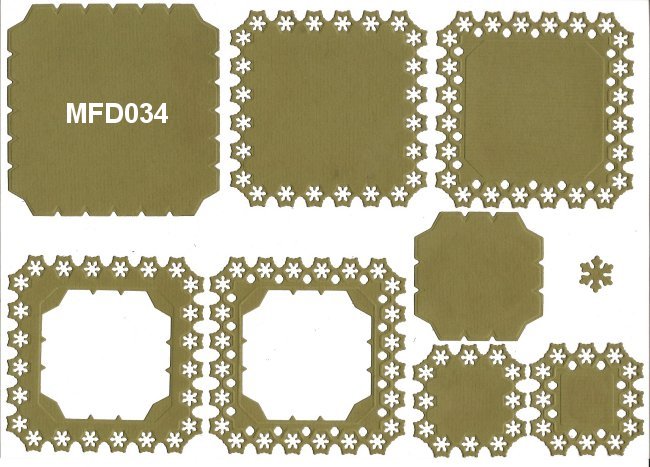 Nellies Multi Frame Die - Square Snowflake - 2