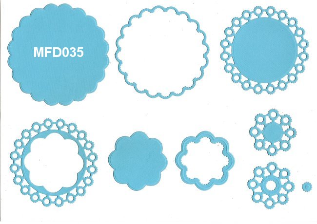 Nellies Multi Frame Die - Round Stars - 2