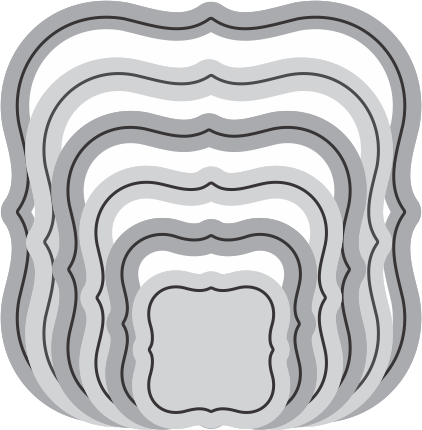 French Flair Classic-SM Silver Stacker Layers