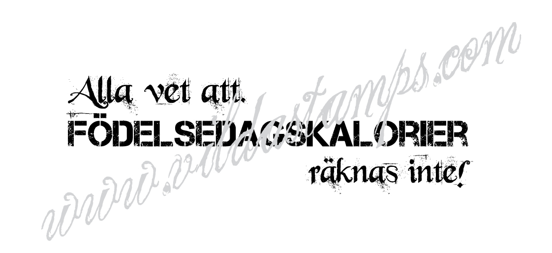 "Alla vet att födelsedagskalorier räknas inte!"