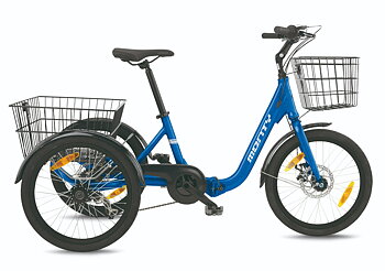Monty JOG 20 - Trehjuling för vuxna Blå i Aluminium (ej el)