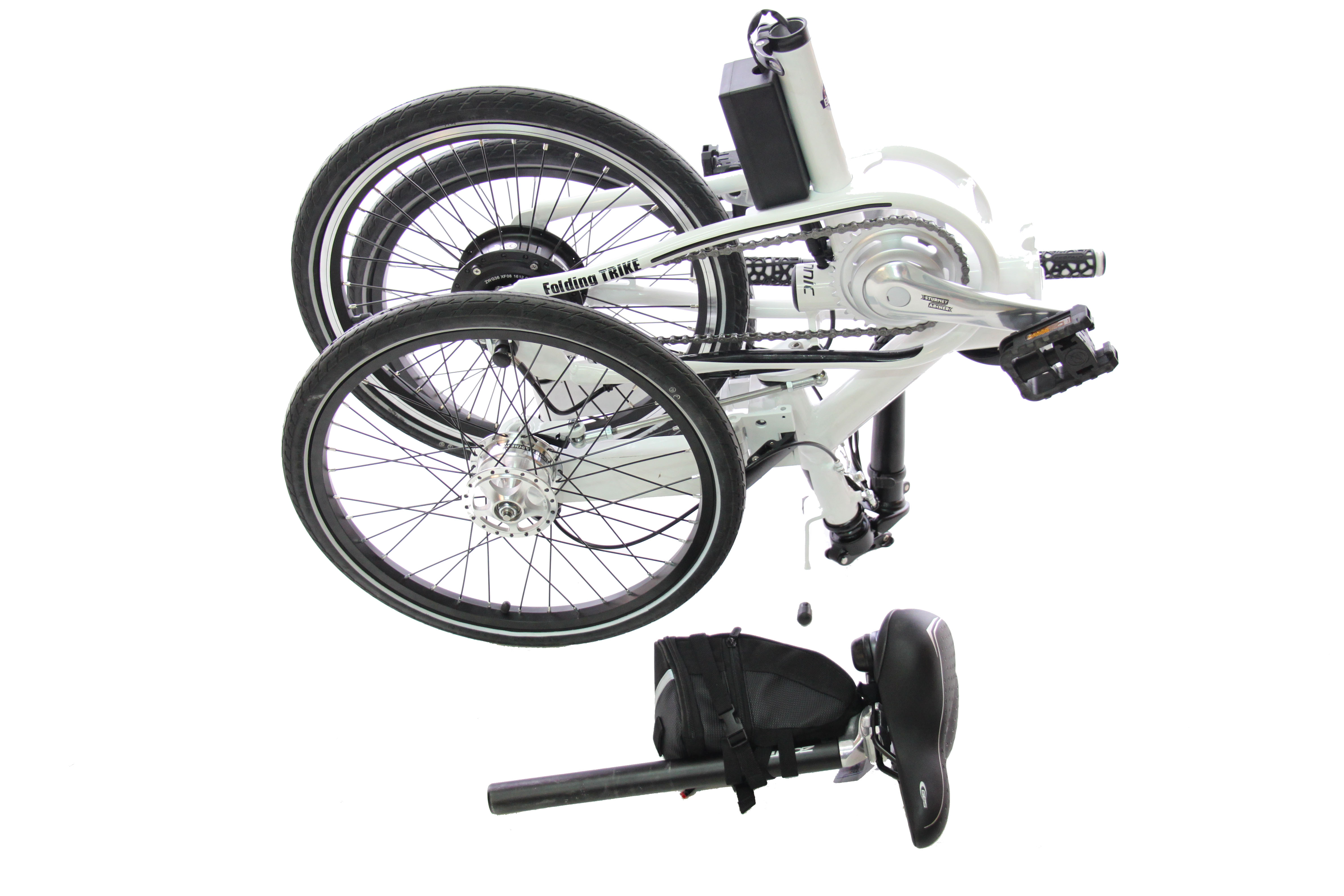 Etnnic - Folding Trike - Vikbar elcykel med tre hjul (Navmotor) - 12