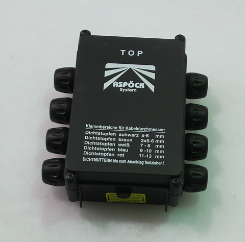 10056 elbox kompakt 180x116 svart Aspöck 24 V