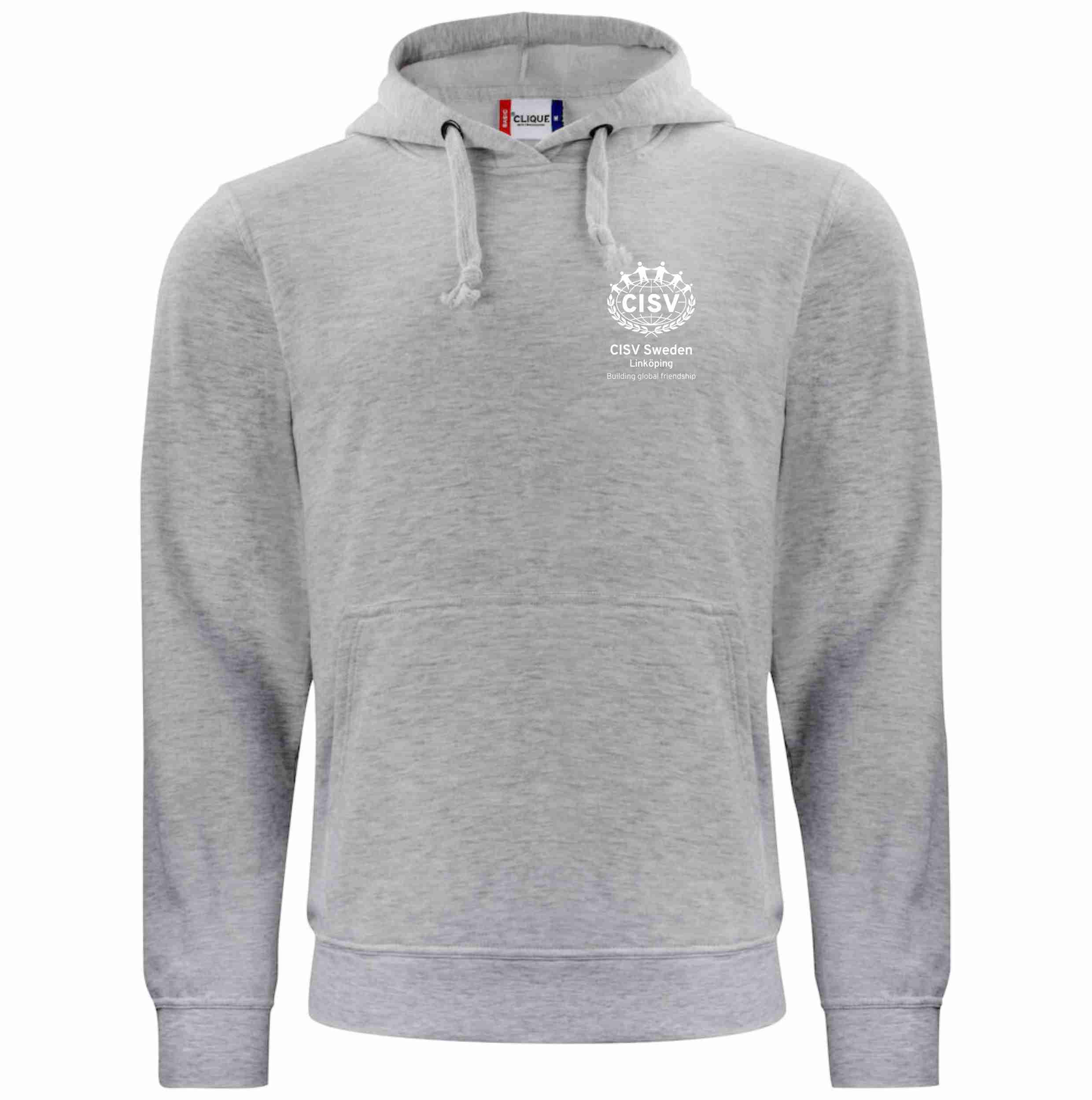 Hood Basic UNISEX CISV Linköping, grå