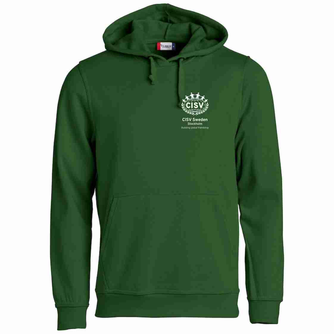Hood Basic UNISEX CISV Stockholm Cake, grön