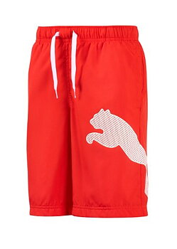 Badshorts Puma Logo Bermuda, junior, röd