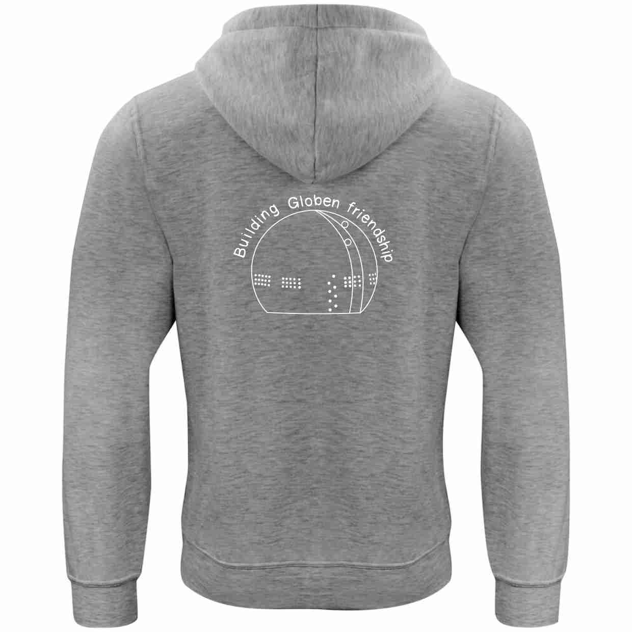 Hood Basic UNISEX CISV Stockholm Globe, grå - 2